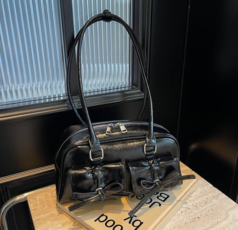 Black "coquette" bag
