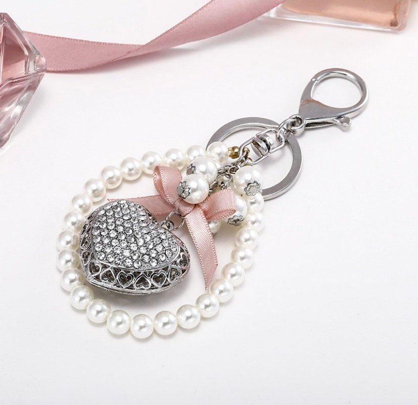 “Pearl Heart” Charm