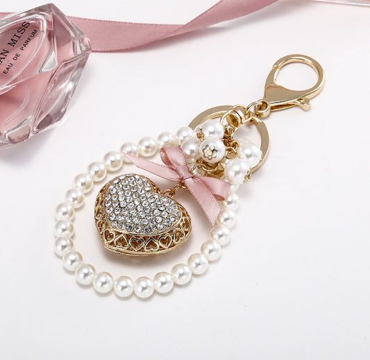 “Pearl Heart” Charm